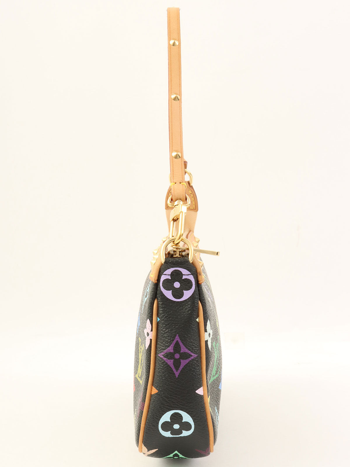 2003 年 Monogram 多色手拿包配件黑色