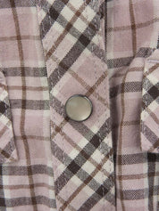 Check Pattern Sleeveless Dress in Pink