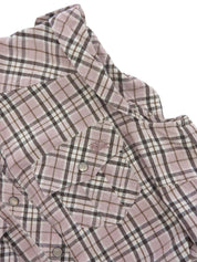 Check Pattern Sleeveless Dress in Pink