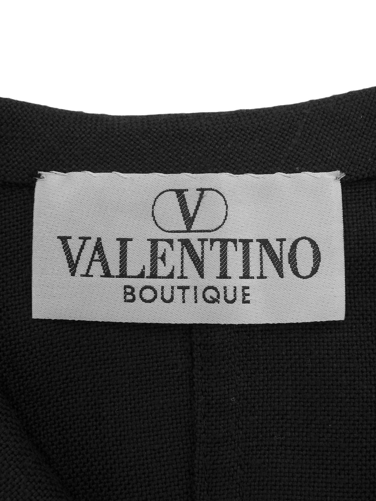 Square Hook Pleated Sleeve Jacket in Black