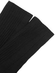 Square Hook Pleated Sleeve Jacket in Black