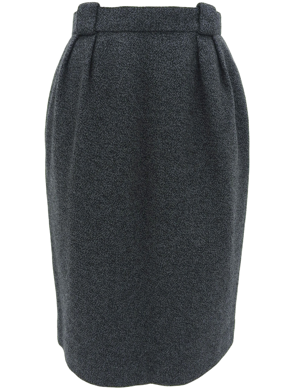 Check Pattern Collarless Set Up Gray/Navy