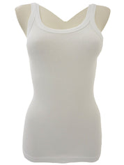 White Rhinestone Logo Top