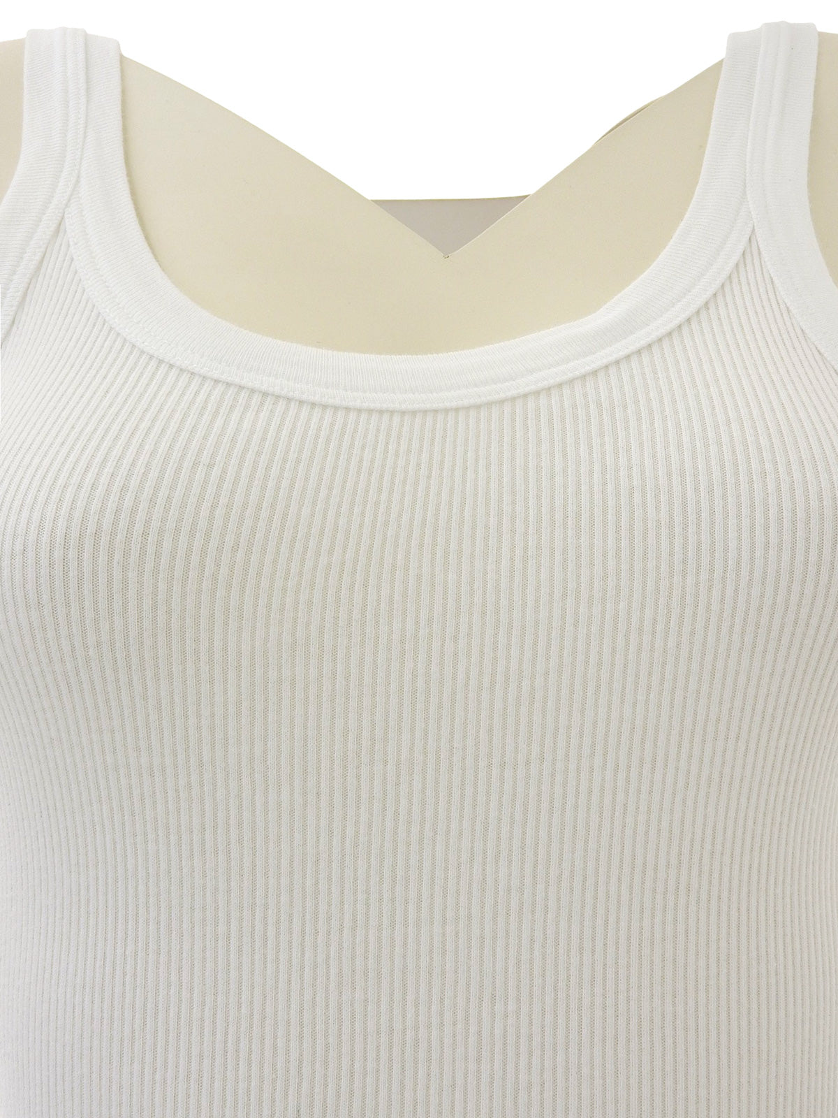 White Rhinestone Logo Top