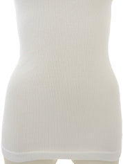 White Rhinestone Logo Top