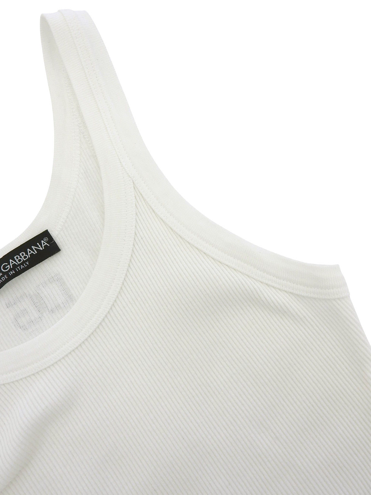 White Rhinestone Logo Top