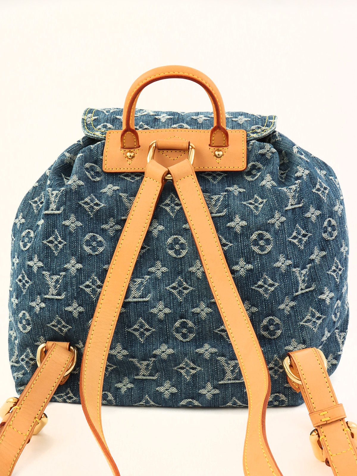 2006 Denim Monogram Sac Ado GM Blue