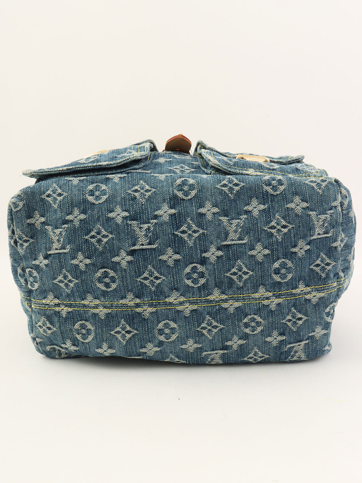 2006 Denim Monogram Sac Ado GM Blue