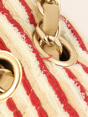 2014 Coco Sailor CC Turnlock Chain Shoulder Bag in Red/Beige