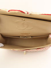 2014 Coco Sailor CC Turnlock Chain Shoulder Bag in Red/Beige