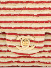 2014 Coco Sailor CC Turnlock Chain Shoulder Bag in Red/Beige