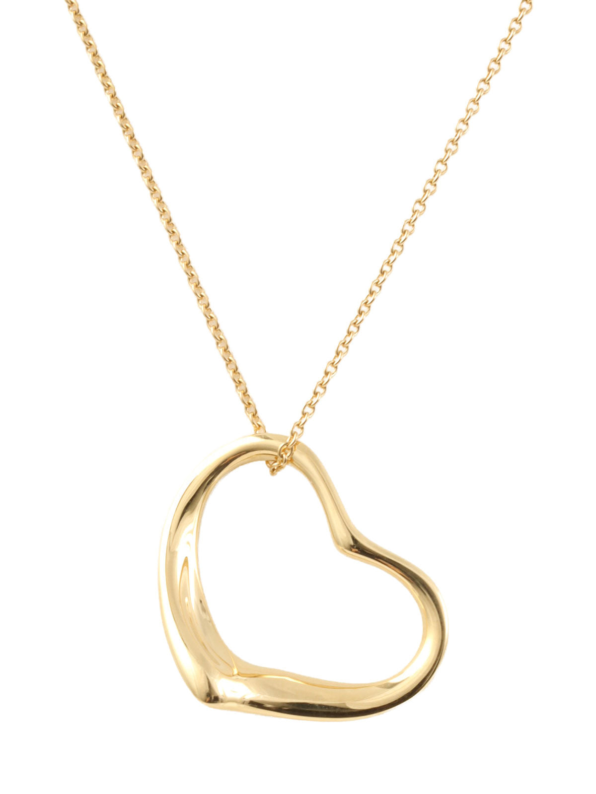 クーページ ケースなしお値下げ ハートゴールド 18Kオープンハートネックレス ゴールド| VINTAGE QOO TOKYO