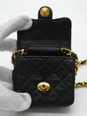 1990 CC Mark 微型链条包,黑色