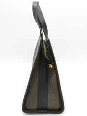 Pecan Pattern Logo Embossed 2-Way Handbag Brown/Black