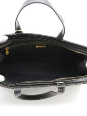 Pecan Pattern Logo Embossed 2-Way Handbag Brown/Black