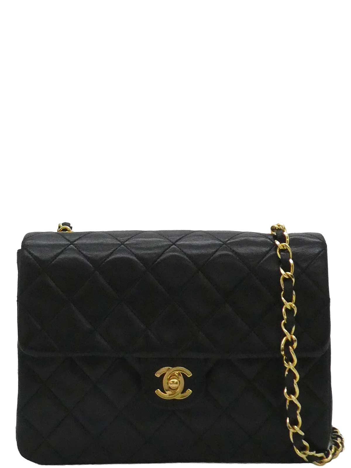 1990年頃製 クラシックフラップチェーンバッグミニ ブラック