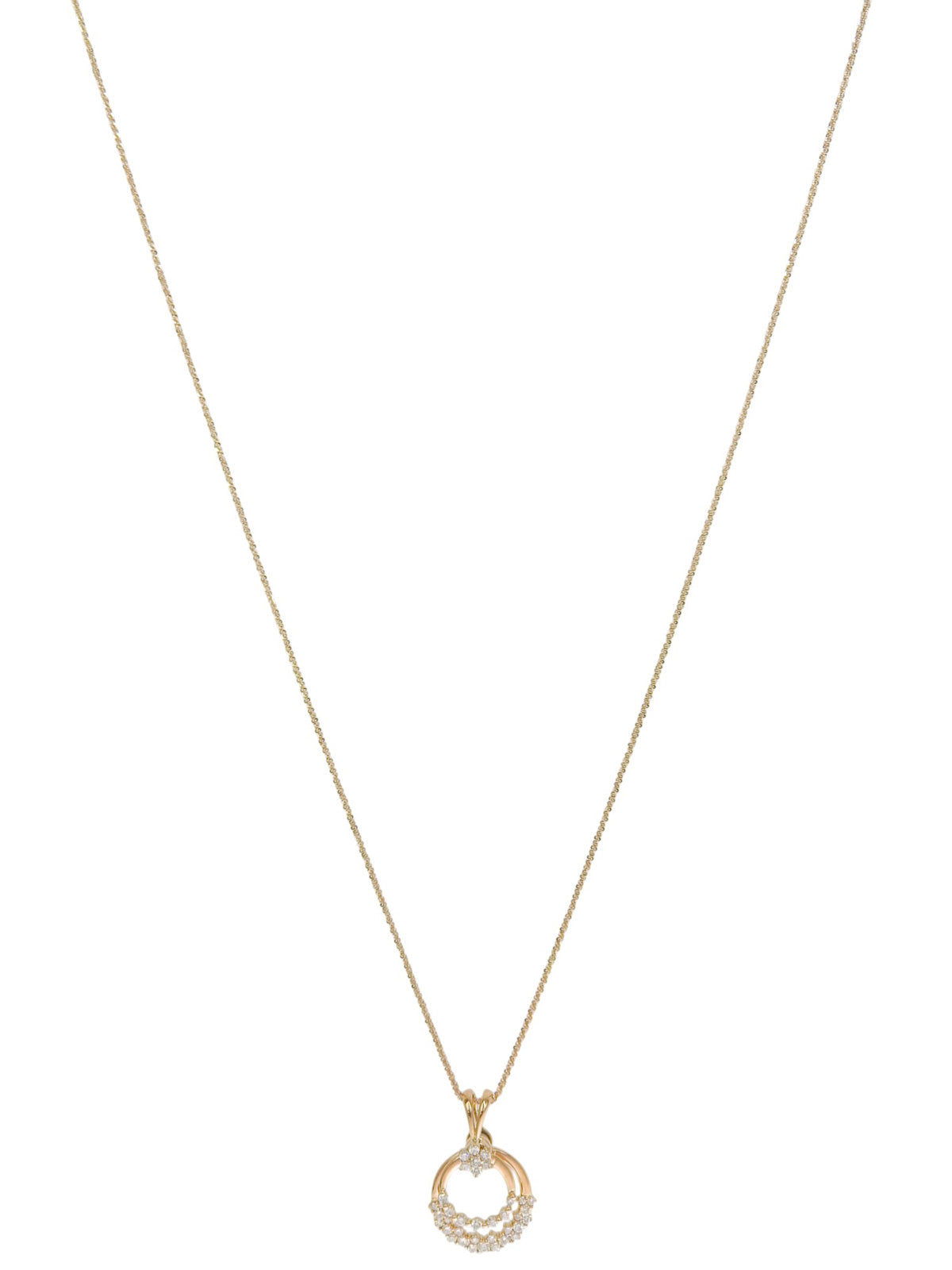 K18 Diamond Necklace Gold