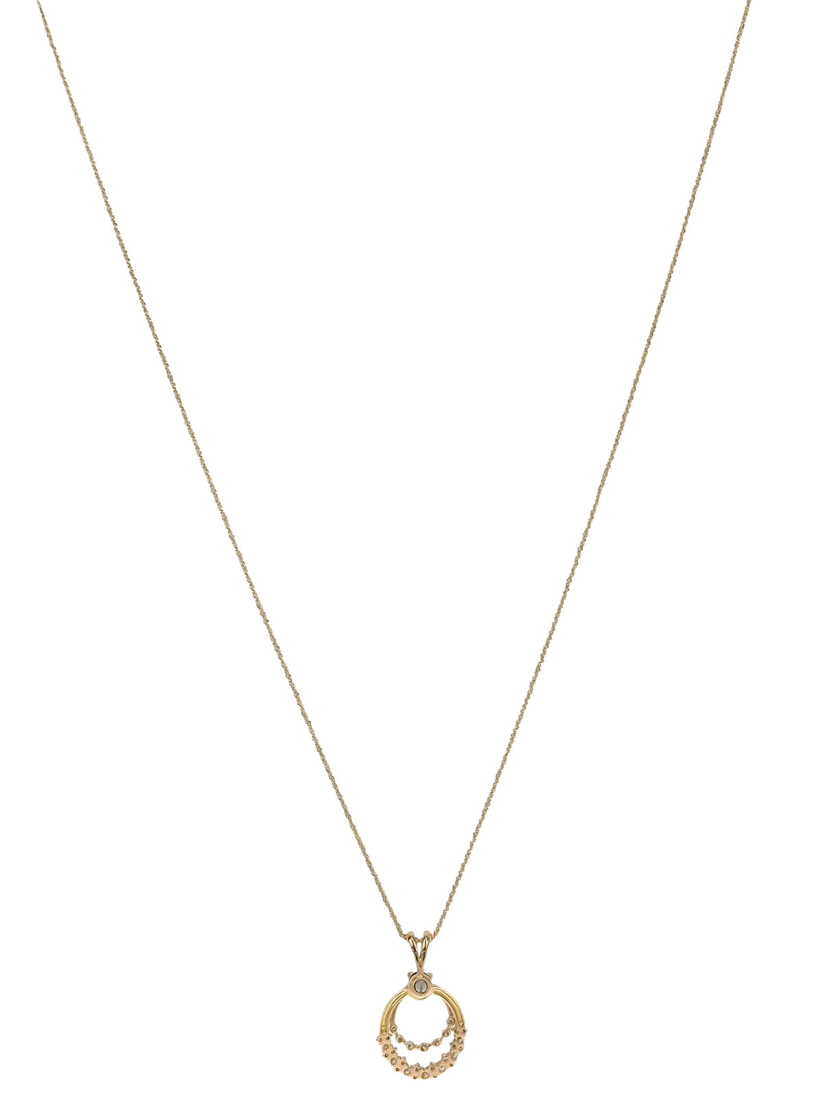 K18 Diamond Necklace Gold