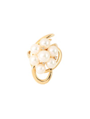 18K Akoya Pearl Design Ring in Gold/Pearl White