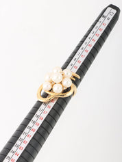 18K Akoya Pearl Design Ring in Gold/Pearl White