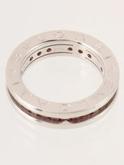 18K Garnet B.zero1 Ring in Silver/Pink