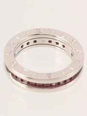 18K Garnet B.zero1 Ring in Silver/Pink