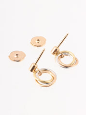 18K Diamond Trinity Earrings in White Gold, Yellow Gold, or Pink Gold