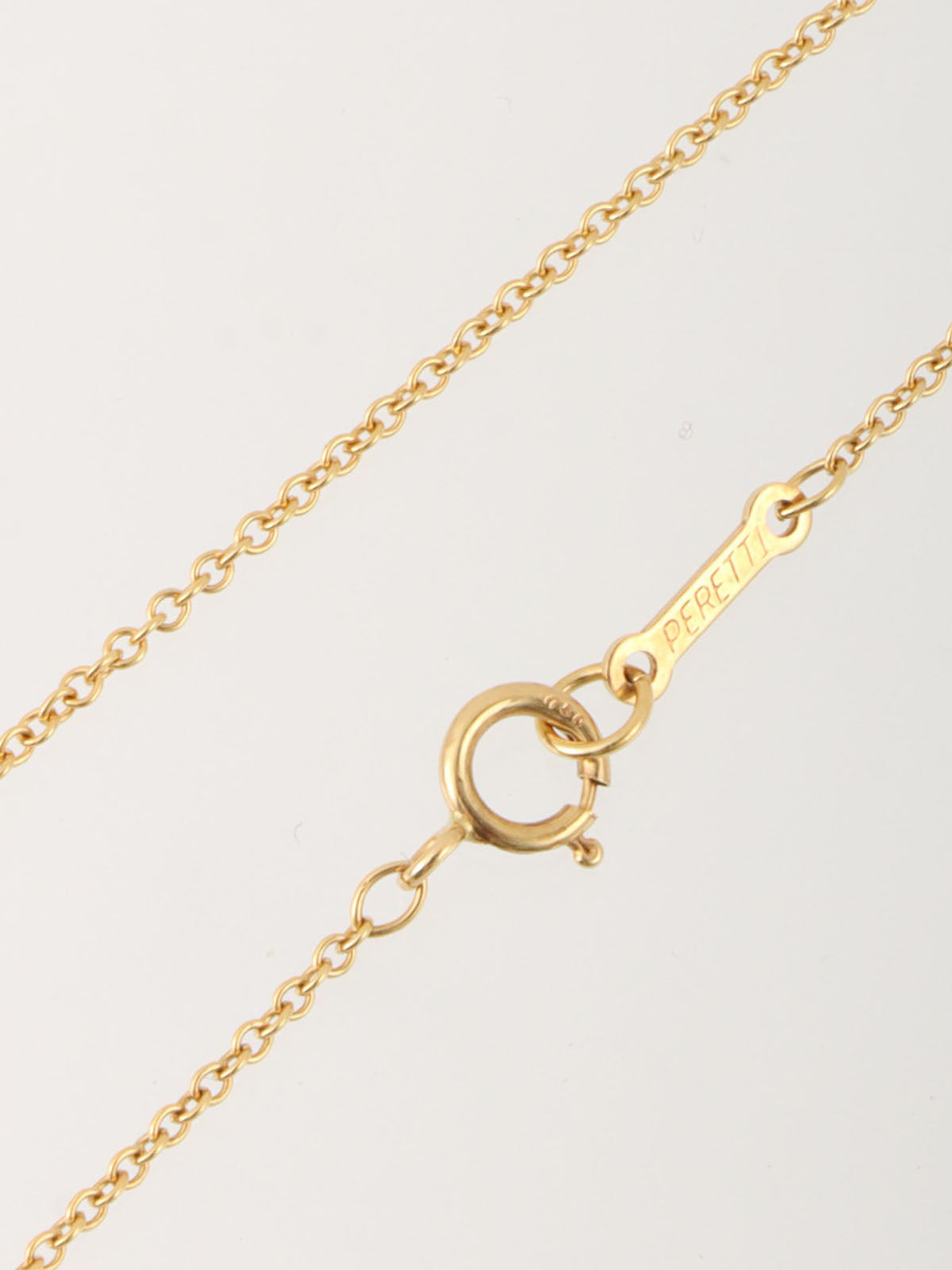 18K Gold Open Heart Necklace