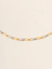 18K Gold Rice Chain Necklace