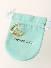 18K Gold Open Heart Ring