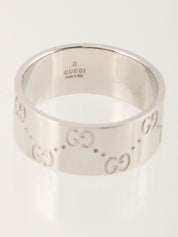 18K Icon Ring Silver