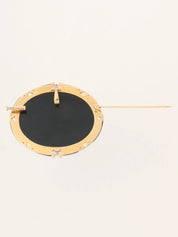 Hanspeter Muller 18K 铂金钻石双向胸针(金、银及多种材质)