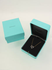 18K Sentimental Heart Necklace Gold/Blue