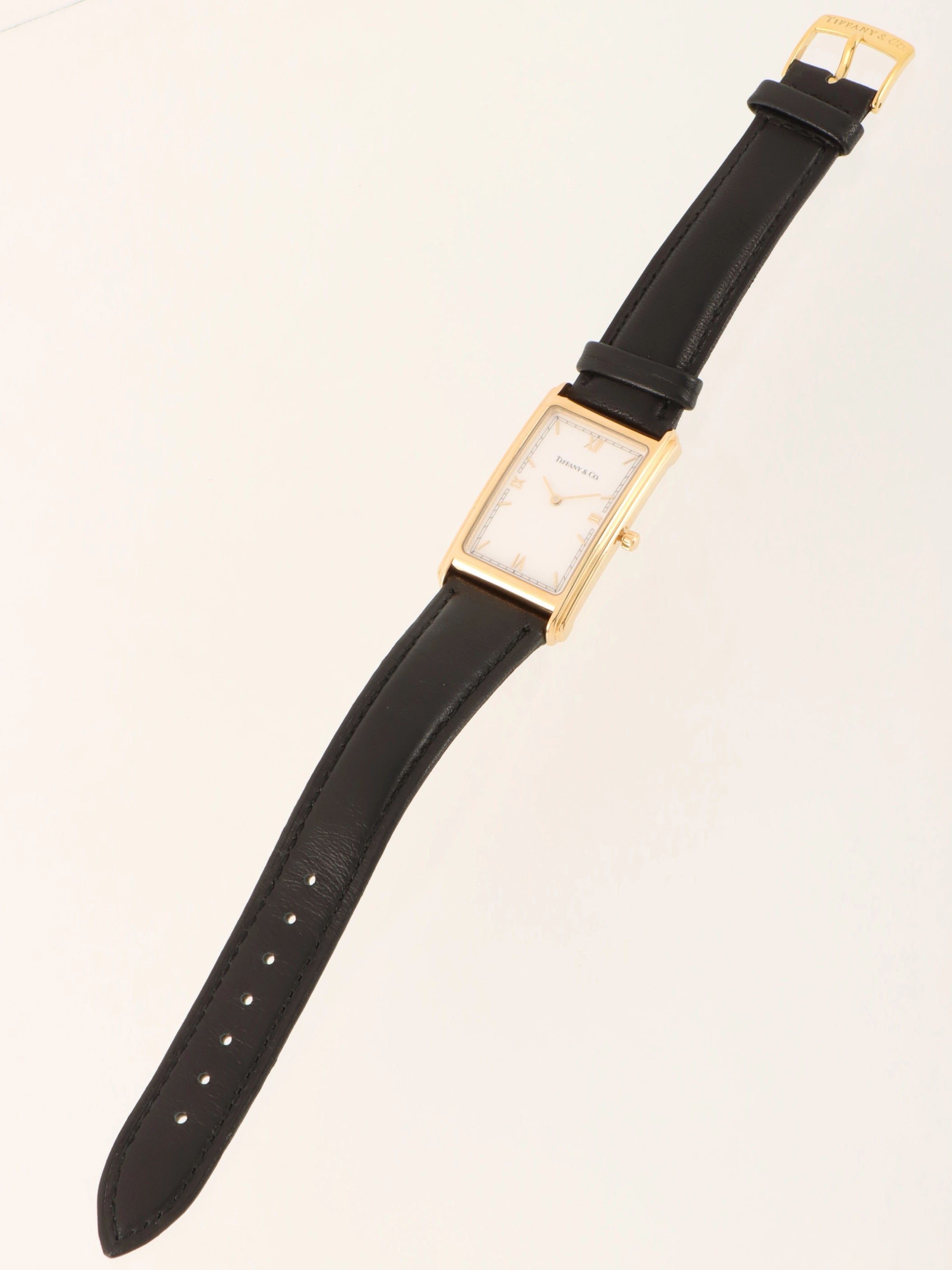 18K Rectangular Watch Gold/Black