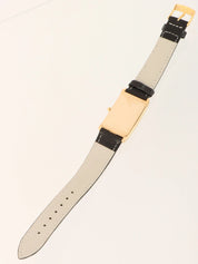 18K Rectangular Watch Gold/Black