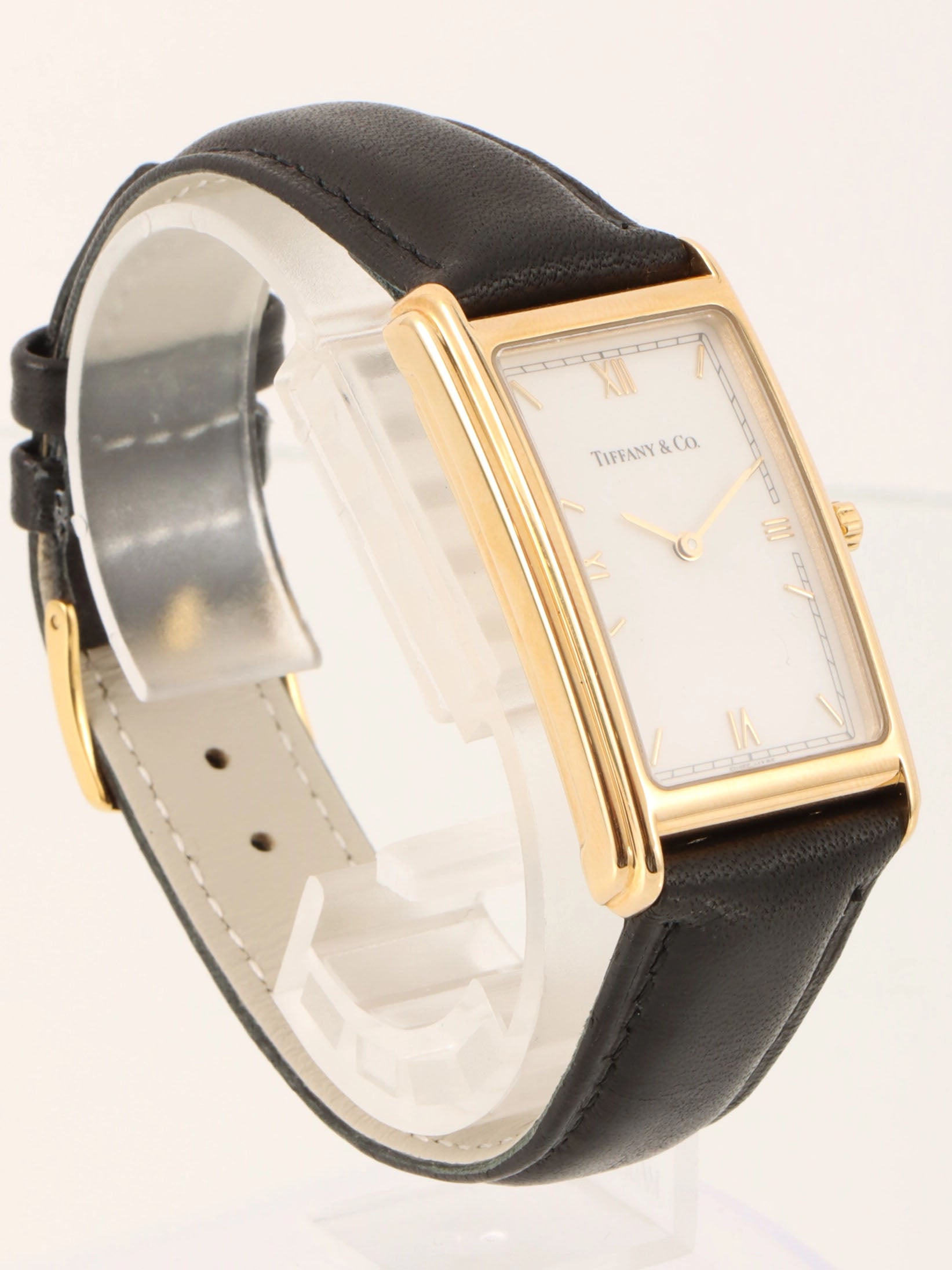 18K Rectangular Watch Gold/Black