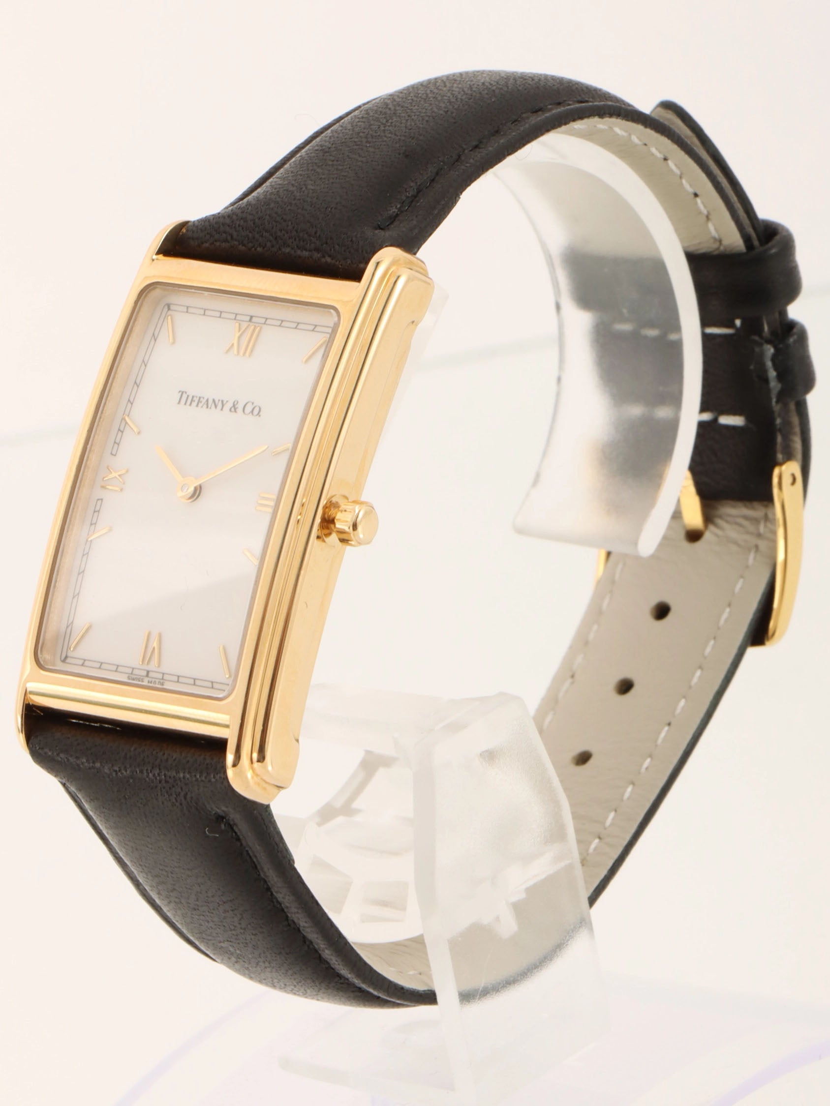 18K Rectangular Watch Gold/Black