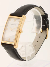 18K Rectangular Watch Gold/Black