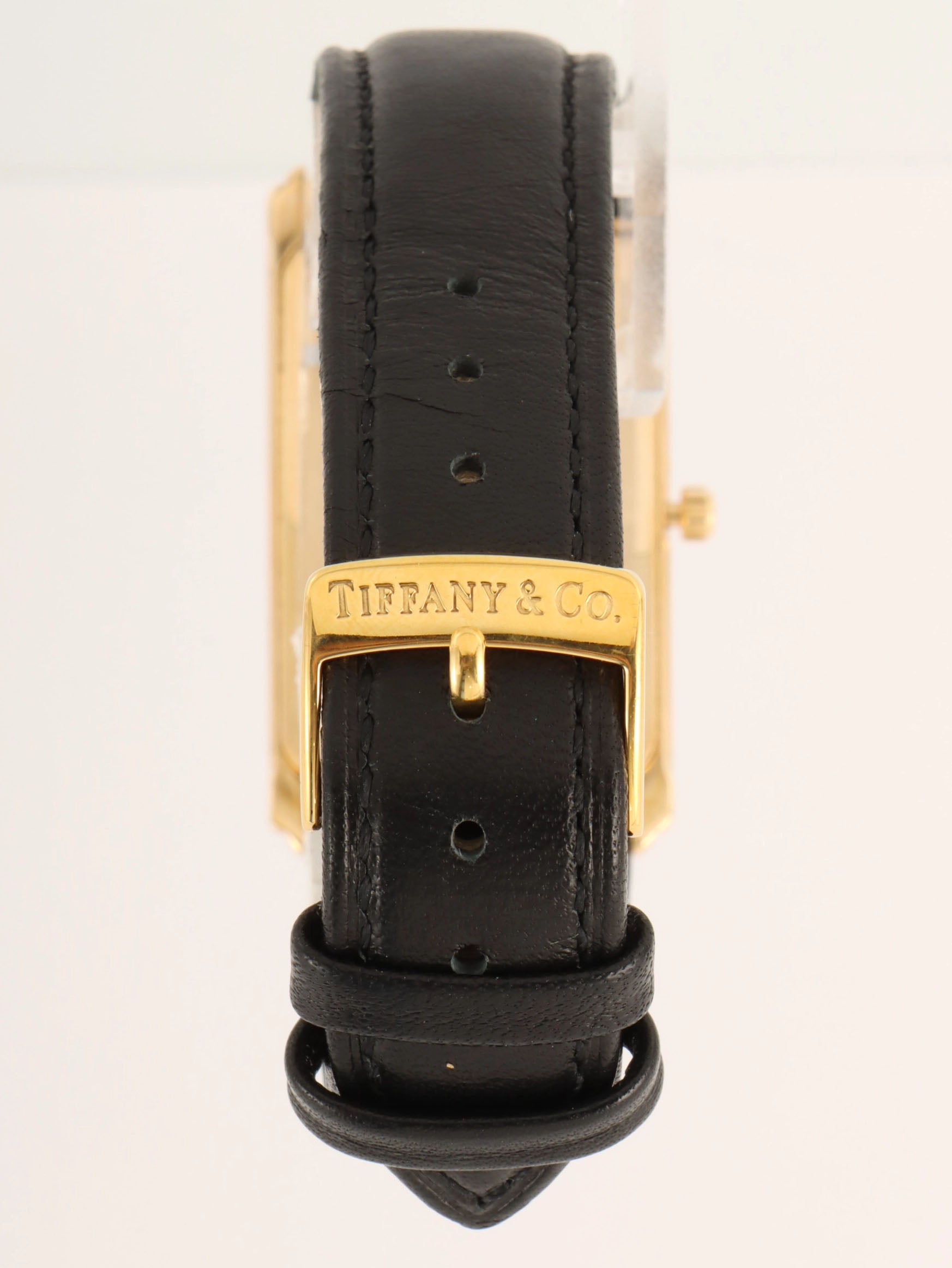 18K Rectangular Watch Gold/Black