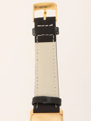 18K Rectangular Watch Gold/Black