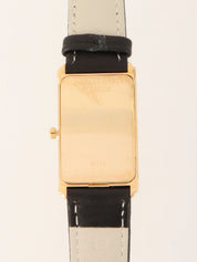 18K Rectangular Watch Gold/Black