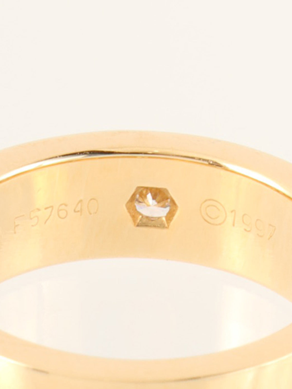 18K Gold Full Diamond Mini Love Ring