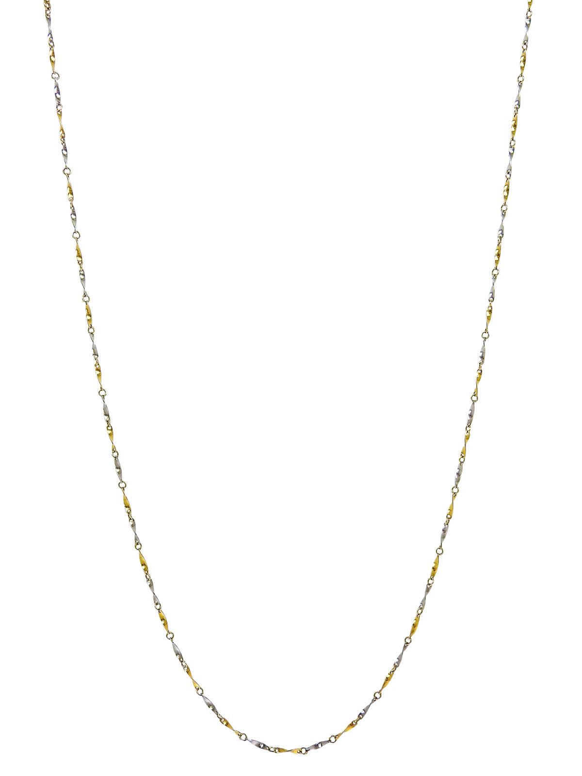 18K Platinum Chain Necklace in Gold/Silver