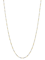18K Platinum Chain Necklace in Gold/Silver