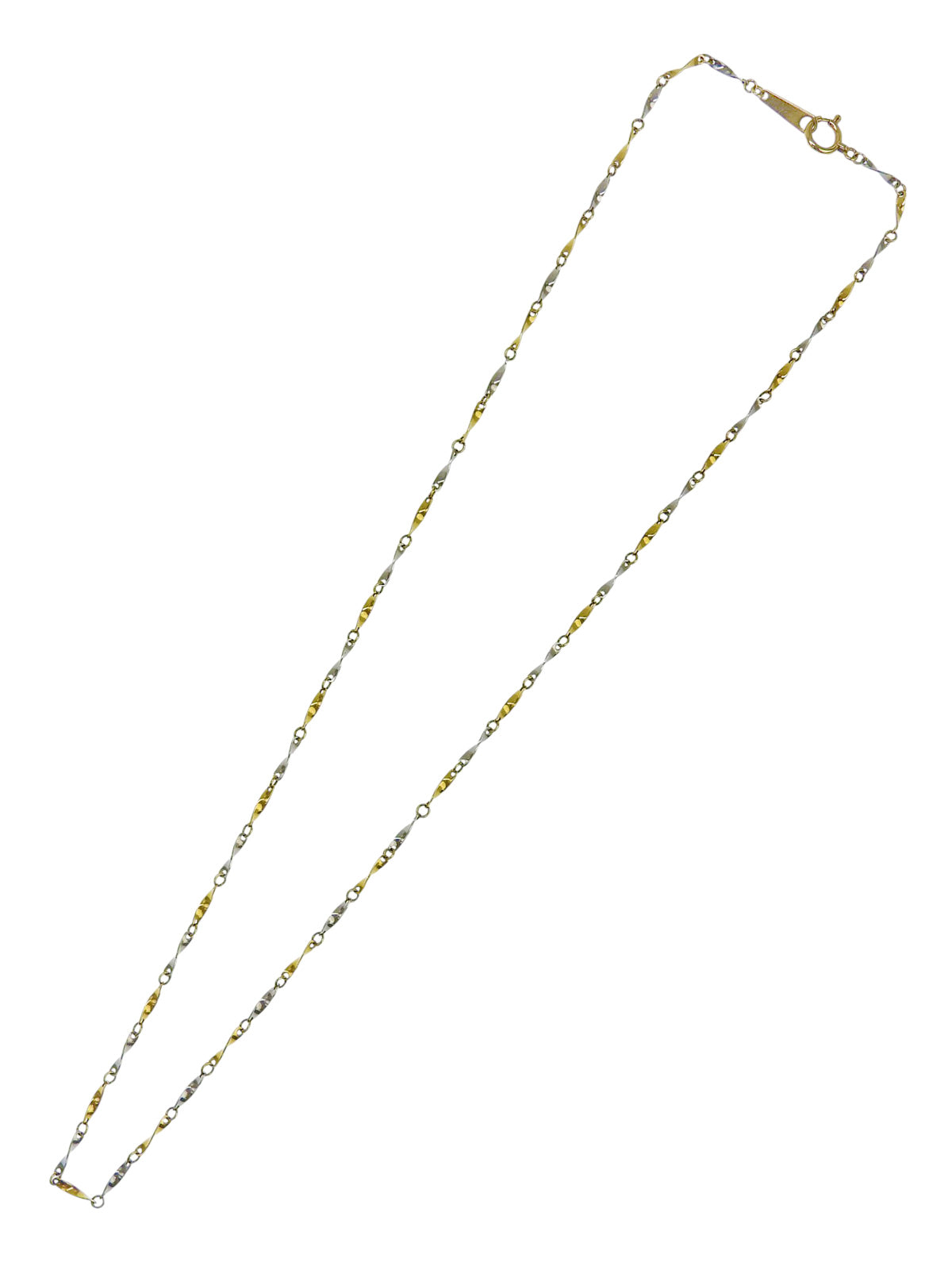 18K Platinum Chain Necklace in Gold/Silver