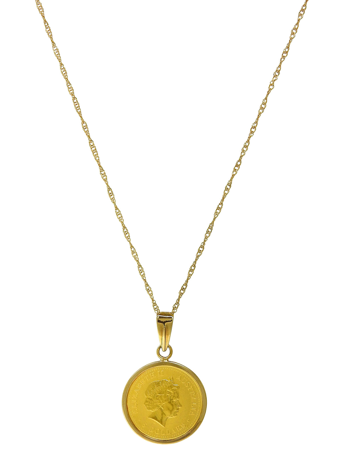 18K Gold Queen Elizabeth Necklace