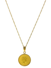 18K Gold Queen Elizabeth Necklace