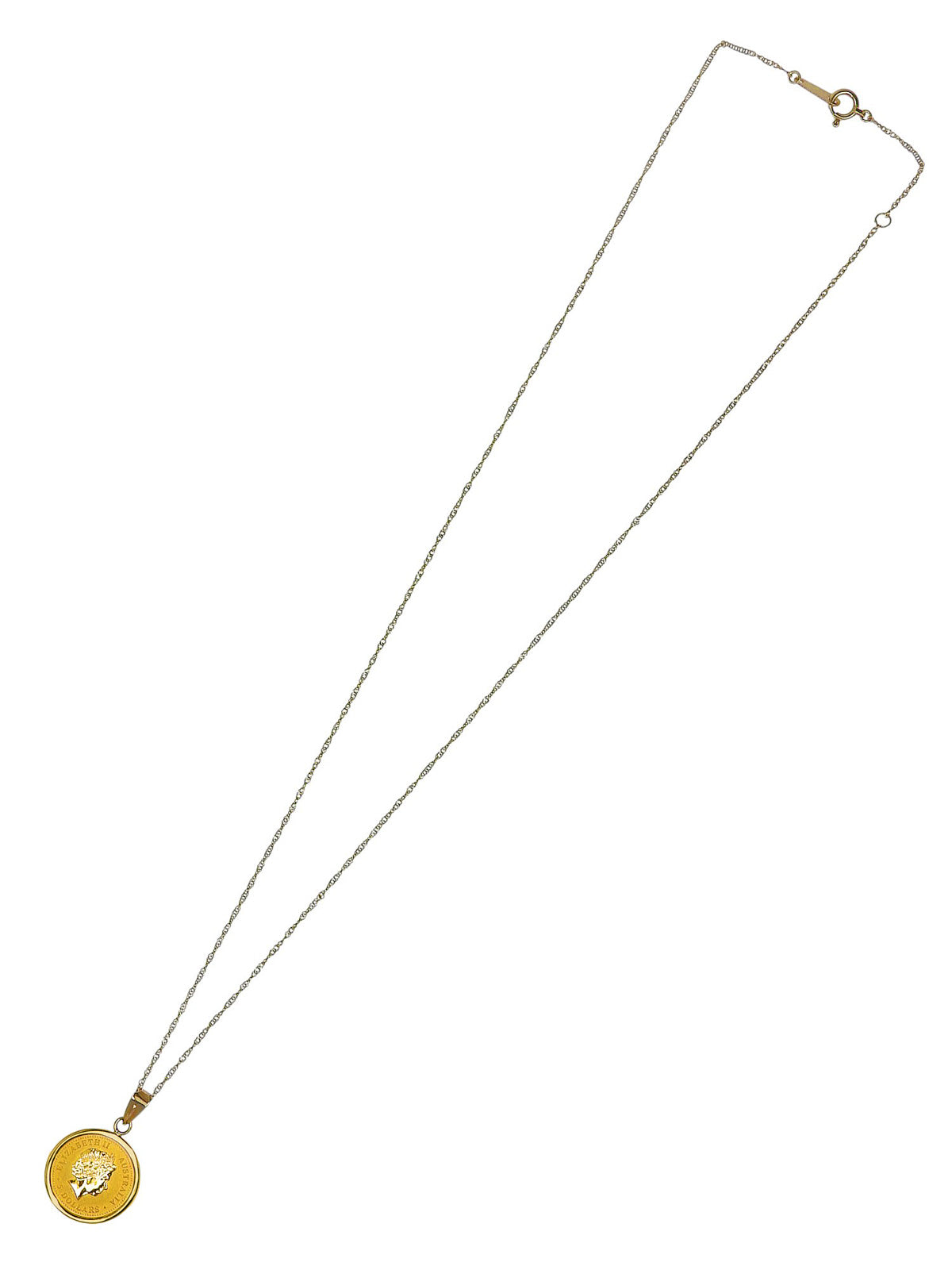 18K Gold Queen Elizabeth Necklace