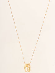 SABIRTH 18Kダイヤモンドネックレス ゴールド