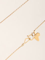 SABIRTH 18Kダイヤモンドネックレス ゴールド